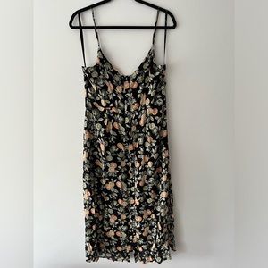 Minkpink citrus print midi dress size L
